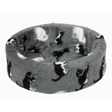 Bench Oval gray with cats